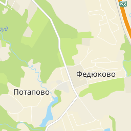Карта федюково московская область